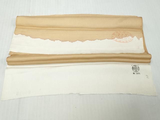 平和屋着物●訪問着 雪輪草花文 金銀彩 反端付き 正絹 逸品 未使用 DABK0906ud