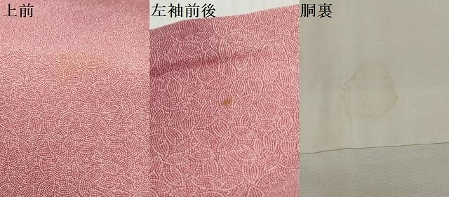 平和屋着物●江戸小紋 舞桜文 暈し染め 正絹 逸品 DABK0918ud