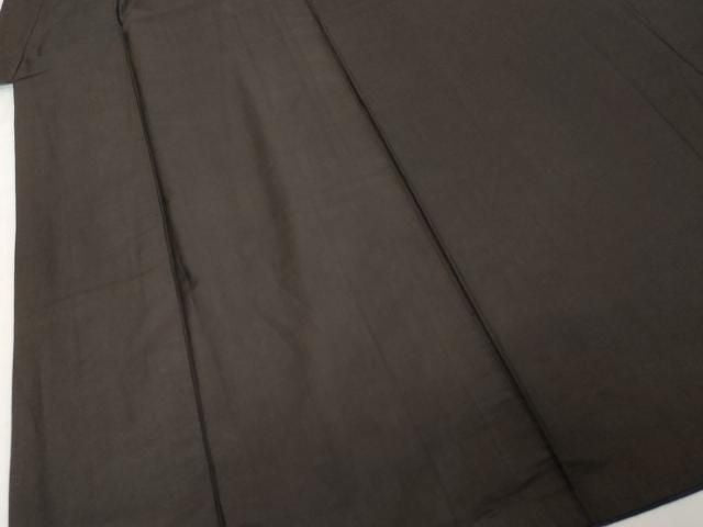 平和屋着物●男性 黒紋付 正絹 逸品 DABK0925ud