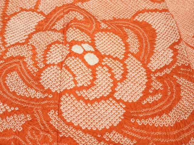 平和屋着物●豪華振袖 総絞り 草花文 正絹 逸品 DABK0933ud