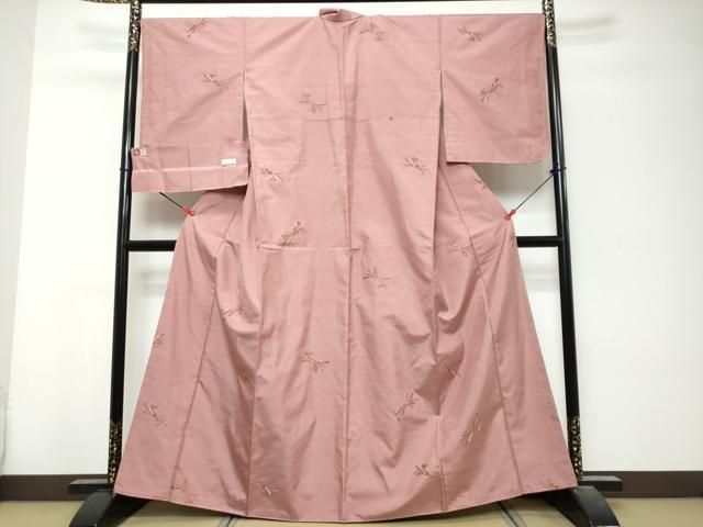 平和屋着物●京の名門・菱屋六右ェ門 紬 束ね熨斗文 正絹 逸品 未使用 DABK0976ud