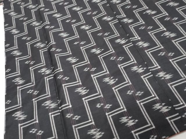 平和屋着物●本場琉球絣 紬 正絹 逸品 DABK0989ud