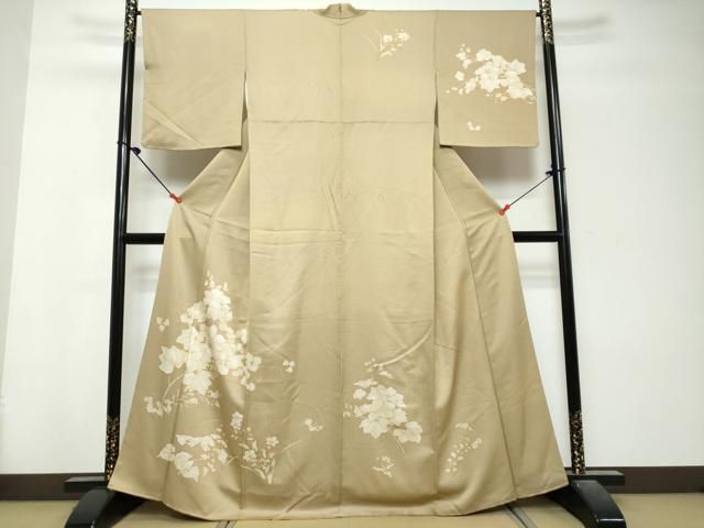 平和屋着物●訪問着 草花文 正絹 逸品 DABK0996ud