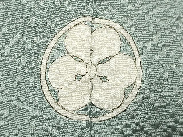 平和屋着物▽上質な色無地 単衣 白藍色 正絹 逸品 DABK1060cd