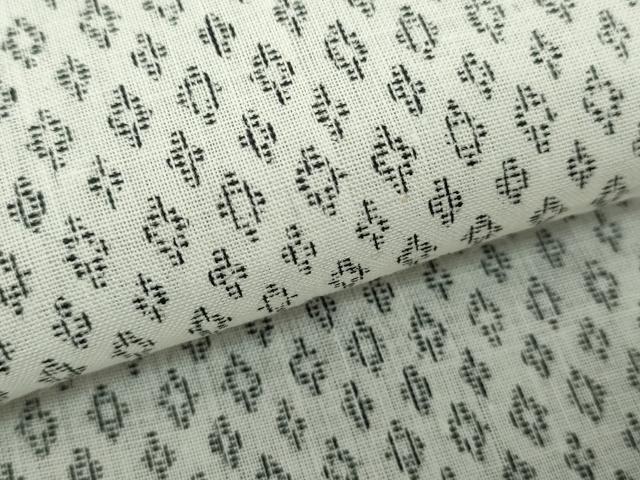 平和屋着物∴夏物 男性 小紋・浴衣兼用 菱文 麻絹 逸品 DABK1125cd
