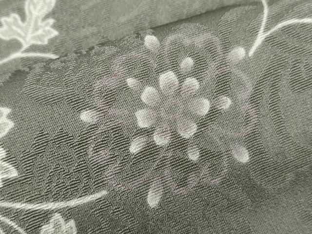 平和屋着物▽上質な小紋 単衣 花唐草文 正絹 逸品 DABK1158cd
