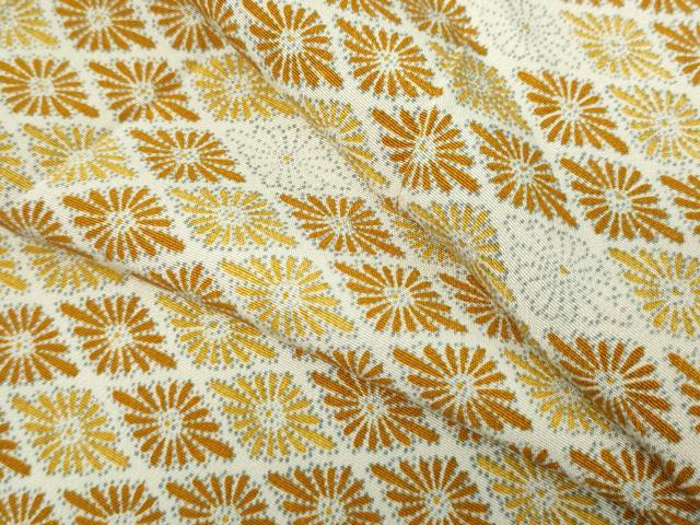 平和屋着物▽上質な小紋 単衣 花菱文 正絹 逸品 DABK1165cd