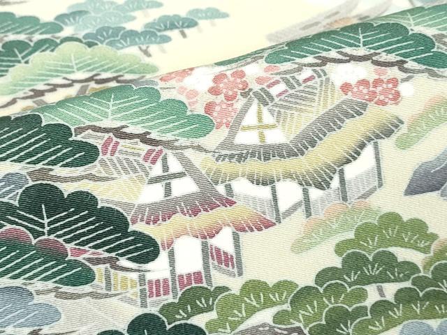 平和屋着物■豪華色留袖 友禅 作家物 風景文 九十九湾 暈し染め 正絹 逸品 未使用 DABK1301cd