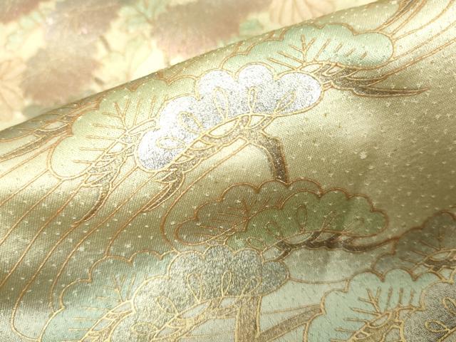 平和屋着物■訪問着 流水風景花松文 暈し染め 金銀彩 正絹 逸品 DABK1307cd