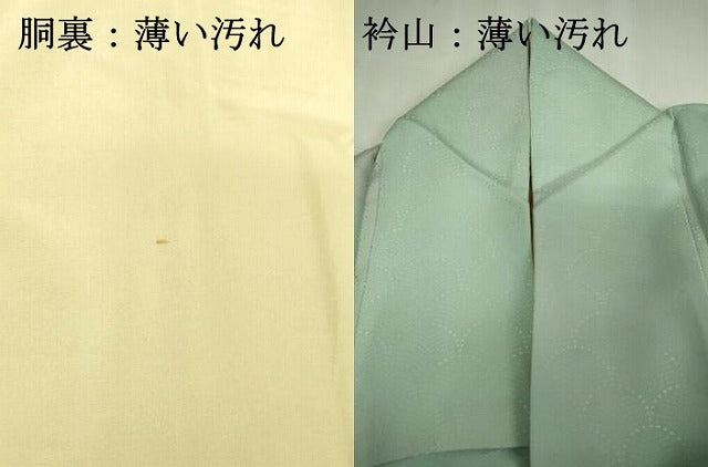 平和屋着物■上質な小紋 青海波地紋 暈し染め 正絹 逸品 DABK1318cd