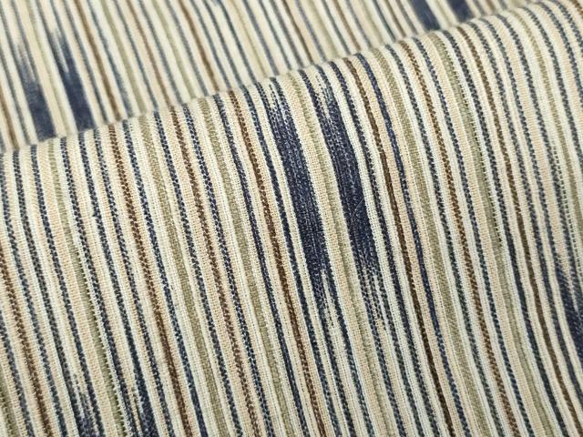 平和屋着物∴夏物 男性 阿波しじら織 浴衣 間道 日本製 キングサイズ 綿麻 逸品 DABK1388cd