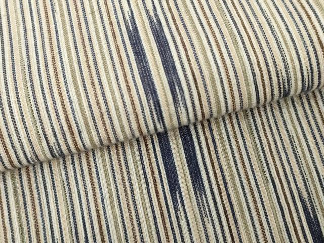 平和屋着物∴夏物 男性 阿波しじら織 浴衣 間道 日本製 キングサイズ 綿麻 逸品 DABK1388cd