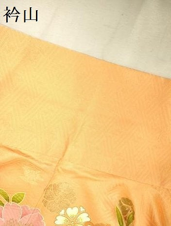 平和屋着物●豪華振袖 駒刺繍 檜扇花文 暈し染め 金彩 正絹 逸品 DABK2012op