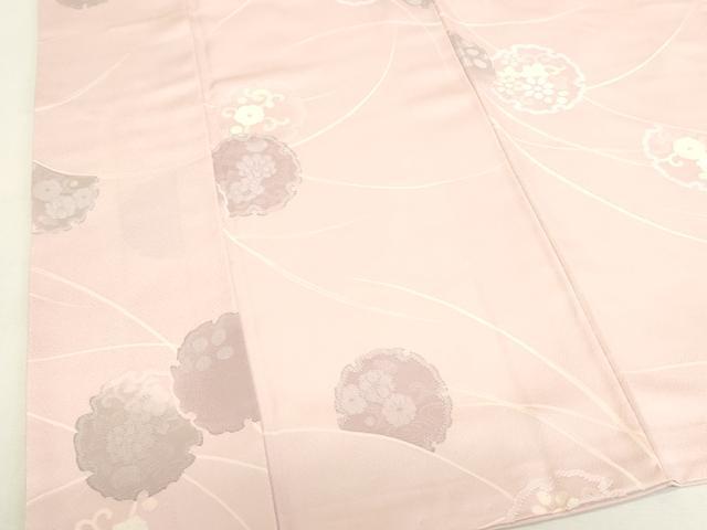 平和屋着物●上質な小紋 地紋起こし 雪輪花文 正絹 逸品 DABK2024op