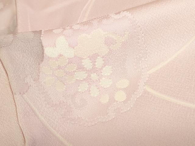 平和屋着物●上質な小紋 地紋起こし 雪輪花文 正絹 逸品 DABK2024op