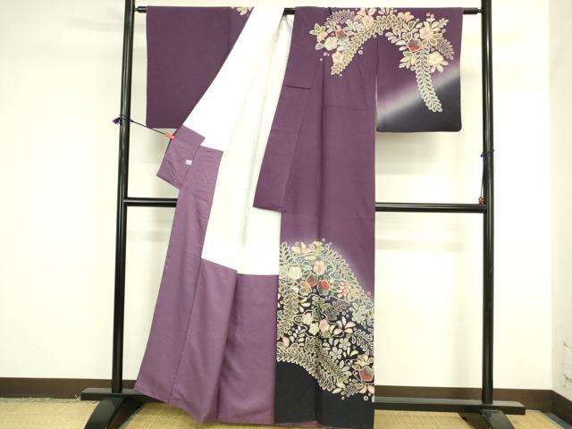 平和屋着物●訪問着 作家物 絞り 辻が花 暈し染め 正絹 逸品 DABK2034op