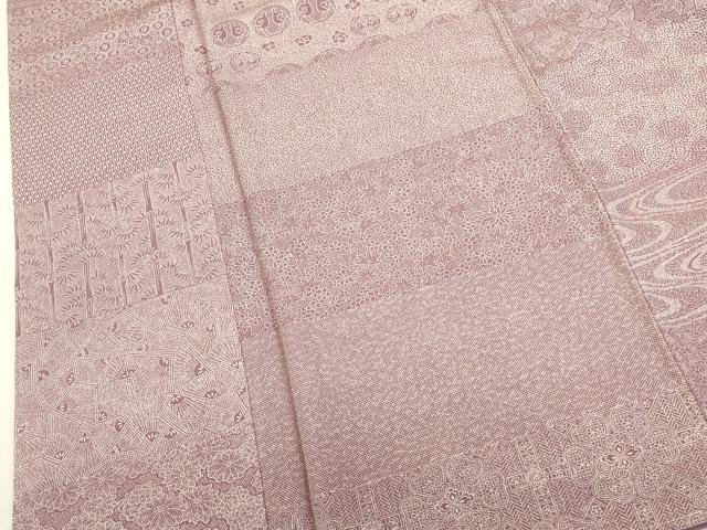 平和屋着物●江戸小紋 左古義典作 百柄 正絹 逸品 未使用 DABK2037op