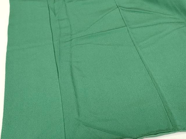平和屋着物●上質な色無地 緑青色 正絹 逸品 DABK2048op