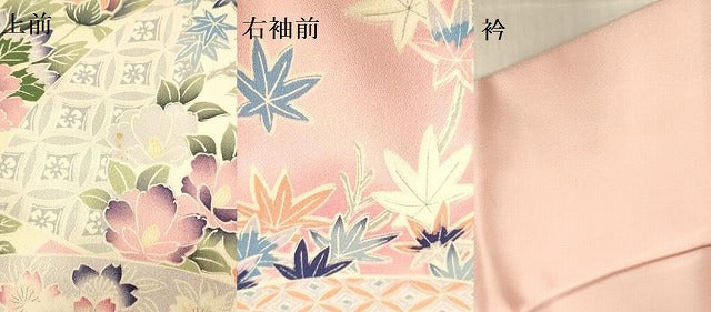 平和屋着物●豪華振袖 飛鶴花松文 暈し染め 正絹 逸品 DABK2097op