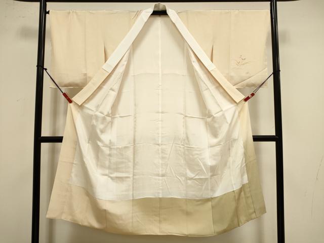 平和屋着物●長襦袢 袷 作家物 草花 暈し染め 正絹 逸品 DABK2103op