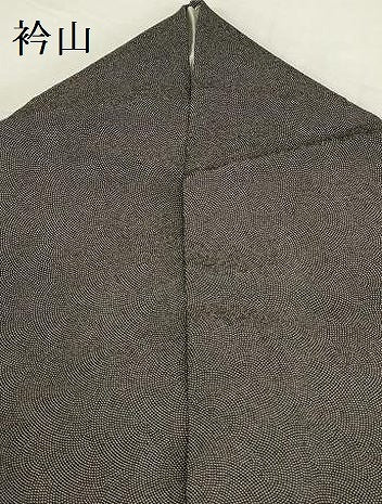 平和屋着物●伝統工芸師 服部光擴 江戸小紋 鮫小紋柄 反端付き 正絹 逸品 DABK2118op