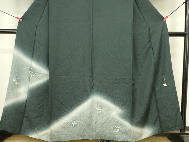 平和屋着物●林淳一 訪問着 舞桜文 暈し染め 金糸 正絹 逸品 DABK2121op