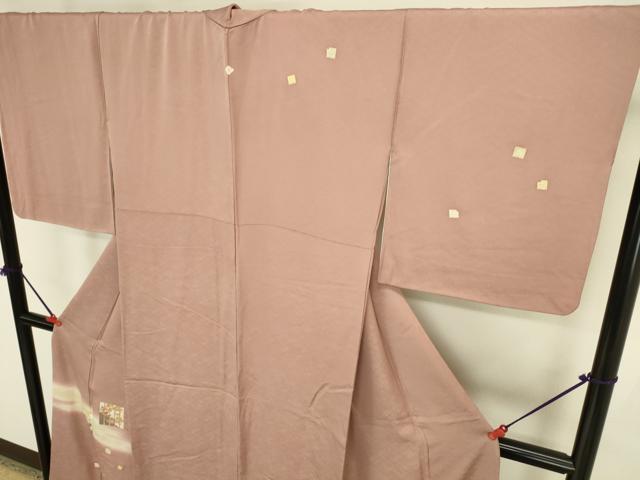 平和屋着物●訪問着 刺繍 源氏香 暈し染め 金彩 正絹 逸品 DABK2373op