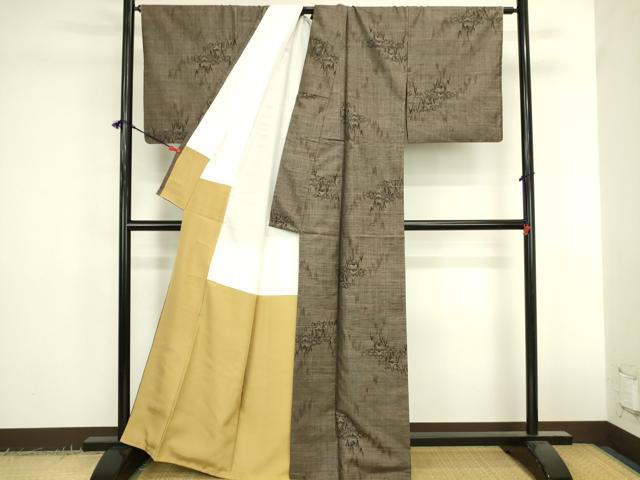 平和屋着物●本場大島紬 9マルキ 風景文 正絹 逸品 DABK2397op