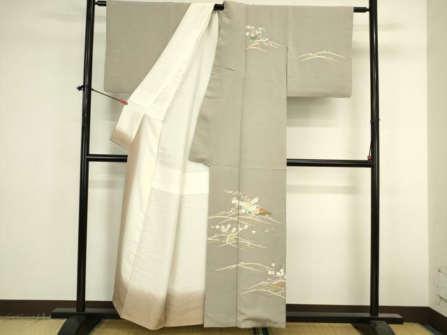 平和屋着物●訪問着 駒刺繍 花筏 金彩 正絹 逸品 DABK2399op