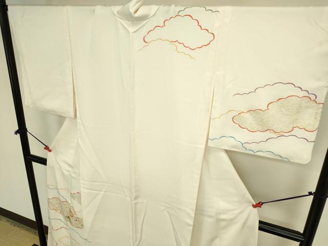 平和屋着物●訪問着 刺繍 雲取宝尽くし文 金彩 正絹 逸品 DABK2406op