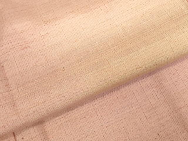 平和屋着物●紅花紬 米沢 霞文 正絹 逸品 DABK2418op