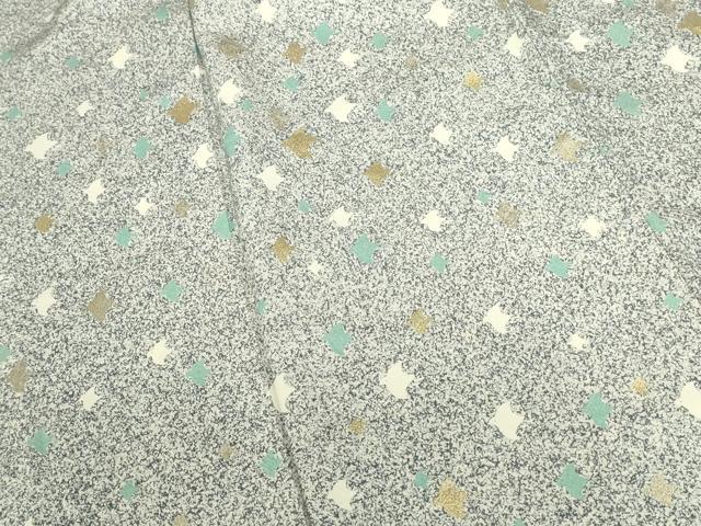 平和屋着物●訪問着 千鳥 たたき染め 金銀彩 正絹 逸品 DABK2425op