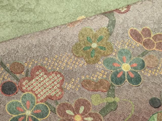平和屋着物●訪問着 作家物 草花 枝梅 暈し染め 正絹 逸品 DABK2428op