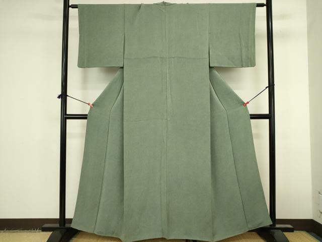 平和屋着物●江戸小紋 鮫小紋柄 鬼しぼ縮緬 正絹 逸品 DABK2432op