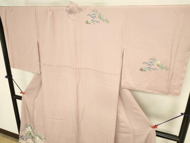 平和屋着物●訪問着 風景松文 暈し染め 金彩 正絹 逸品 DABK2449op