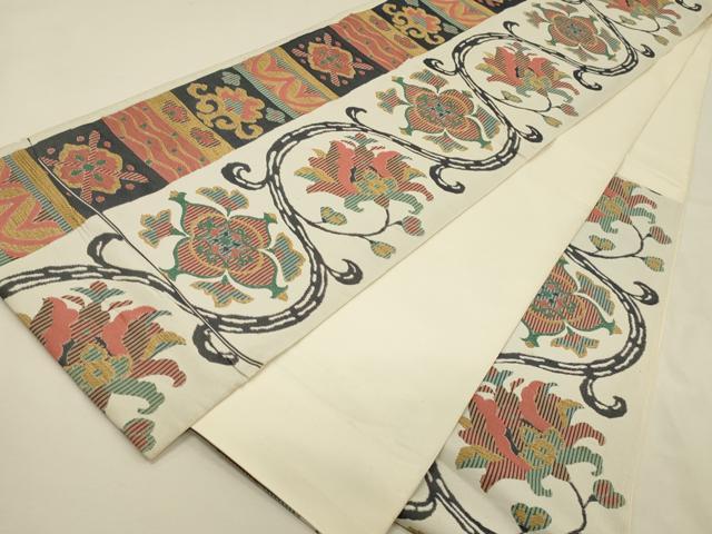 平和屋着物◎六通柄 本袋帯 拍寿古志紋 正絹 逸品 DABK2551op