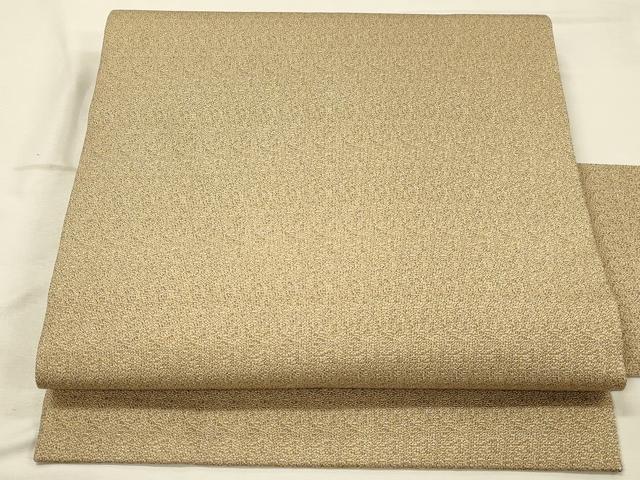 平和屋着物◎九寸名古屋帯 霞文 金糸 正絹 逸品 DABK2585op
