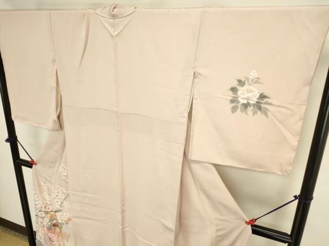 平和屋着物●訪問着 作家物 手描き 人物風景花文 暈し染め 金彩 正絹 逸品 DABK2695op