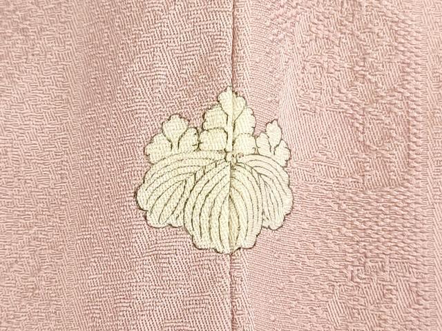 平和屋着物●上質な色無地 草花間道地紋 虹色 正絹 逸品 DABK2696op