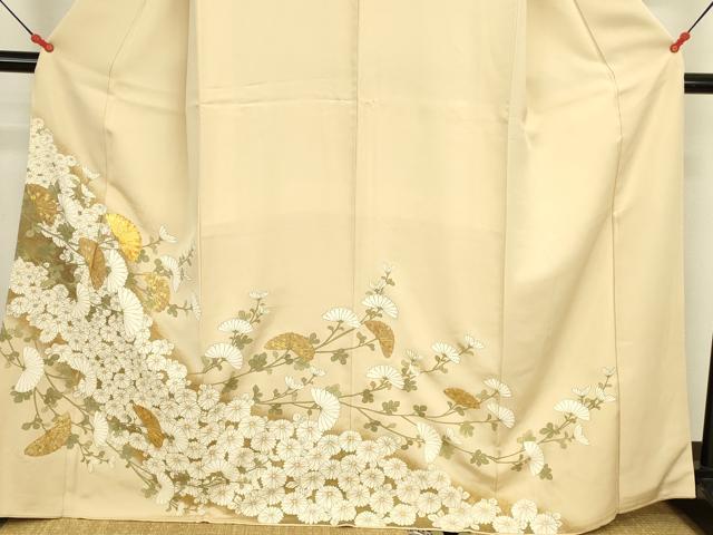 平和屋着物●豪華色留袖 駒刺繍 菊尽くし 金彩 正絹 逸品 DABK2706op