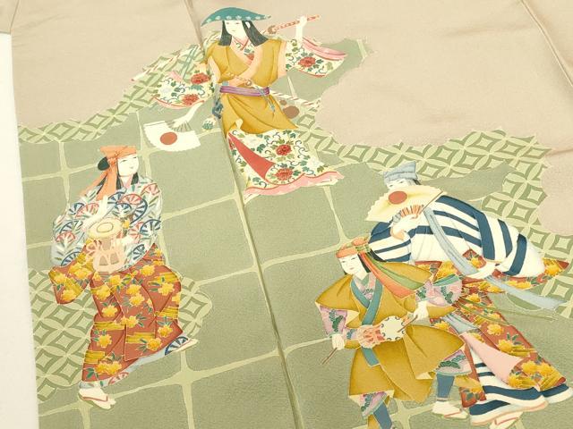 平和屋着物●豪華色留袖 作家物 能 正絹 逸品 DABK2710op