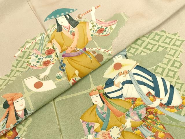 平和屋着物●豪華色留袖 作家物 能 正絹 逸品 DABK2710op