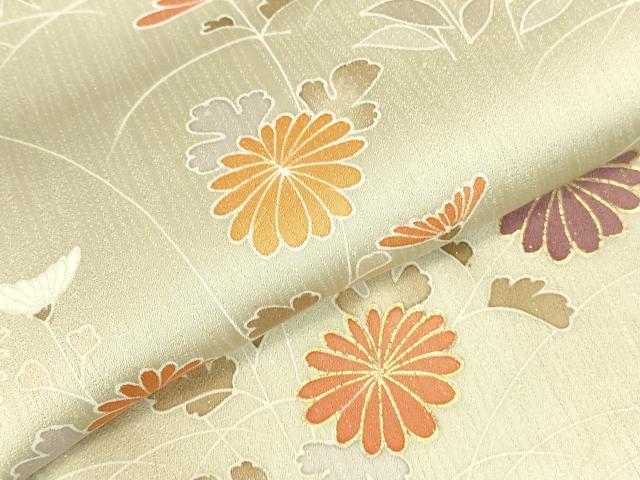平和屋着物●訪問着 草花 暈し染め 金彩 正絹 逸品 DABK2714op