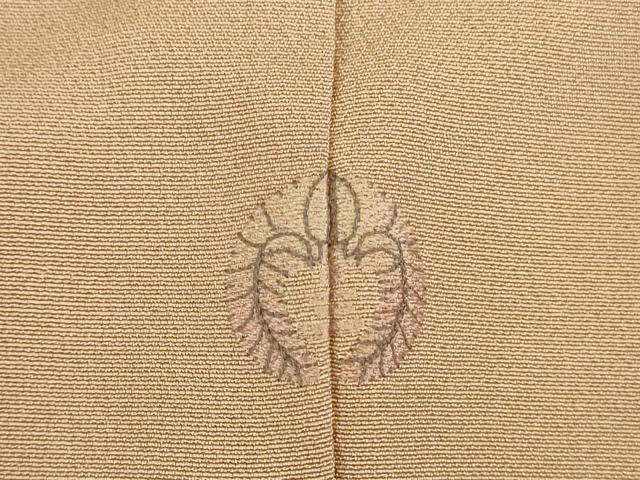 平和屋着物●上質な色無地 水柿色 正絹 逸品 DABK2735op