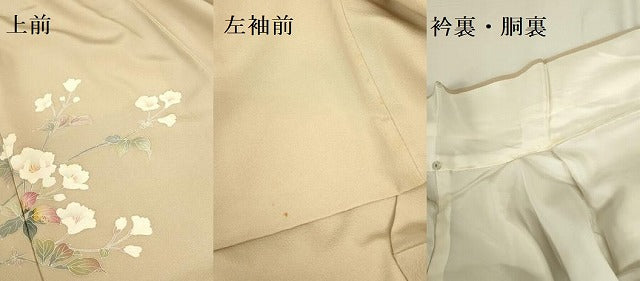 平和屋着物●京加賀友禅 百貫達雄 訪問着 枝花 暈し染め 銀座おゝぎ屋扱い 正絹 逸品 DABK2747op