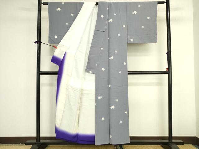 平和屋着物●上質な小紋 舞桜 正絹 逸品 未使用 DABK2752op