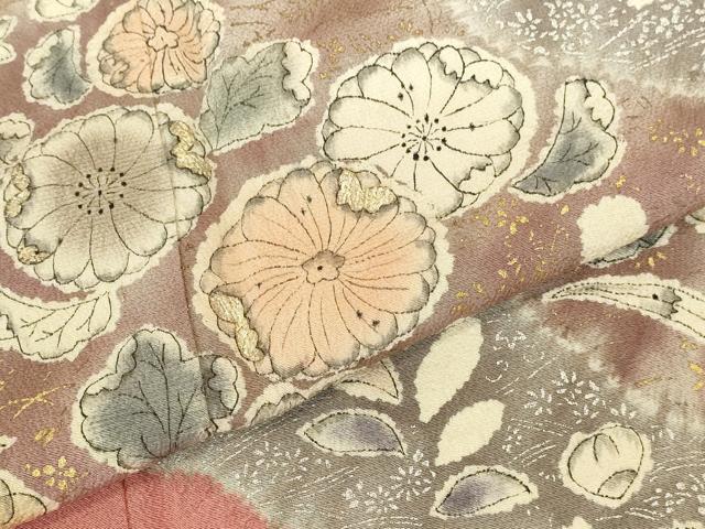 平和屋着物●訪問着 作家物 絞り 辻が花 金彩 正絹 逸品 DABK2753op