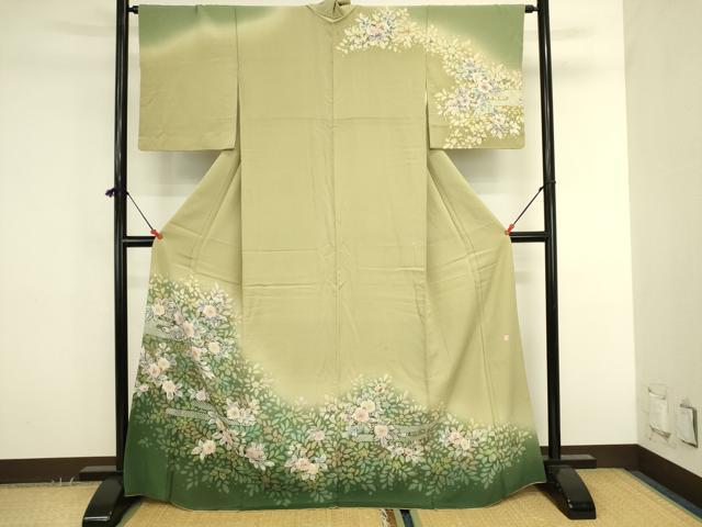平和屋着物●訪問着 作家物 絞り 辻が花 暈し染め 金彩 正絹 逸品 DABK2776op