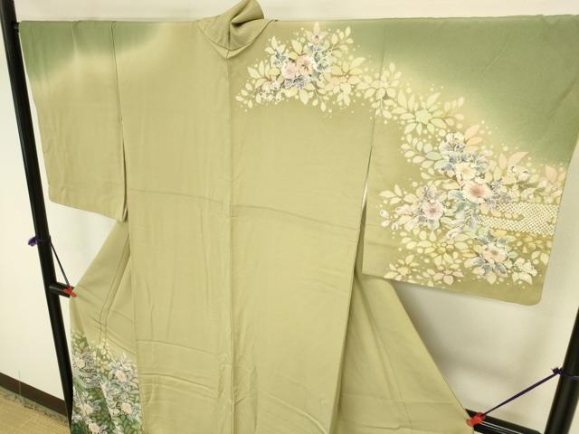 平和屋着物●訪問着 作家物 絞り 辻が花 暈し染め 金彩 正絹 逸品 DABK2776op