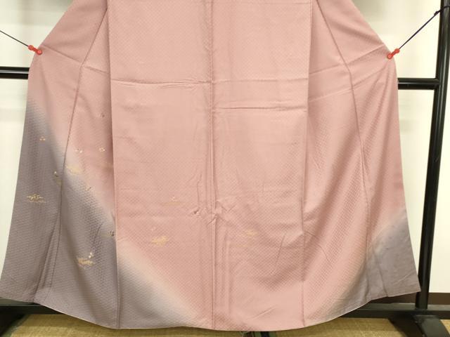 平和屋着物●訪問着 刺繍 舞花 暈し染め 金彩 正絹 逸品 DABK2779op